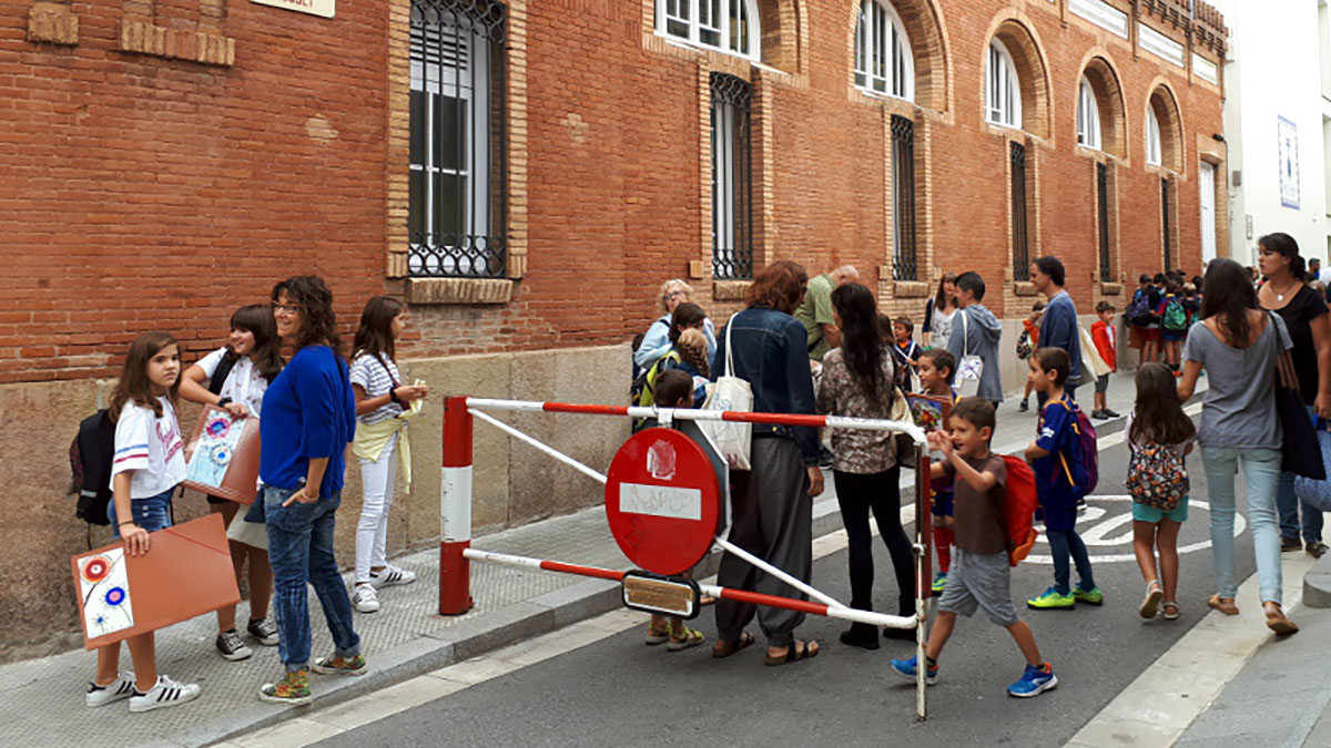 Entrada de l'Enric Casassas, aquest matí