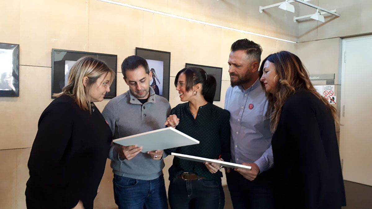 Farrés i el seu equip a Sant Oleguer