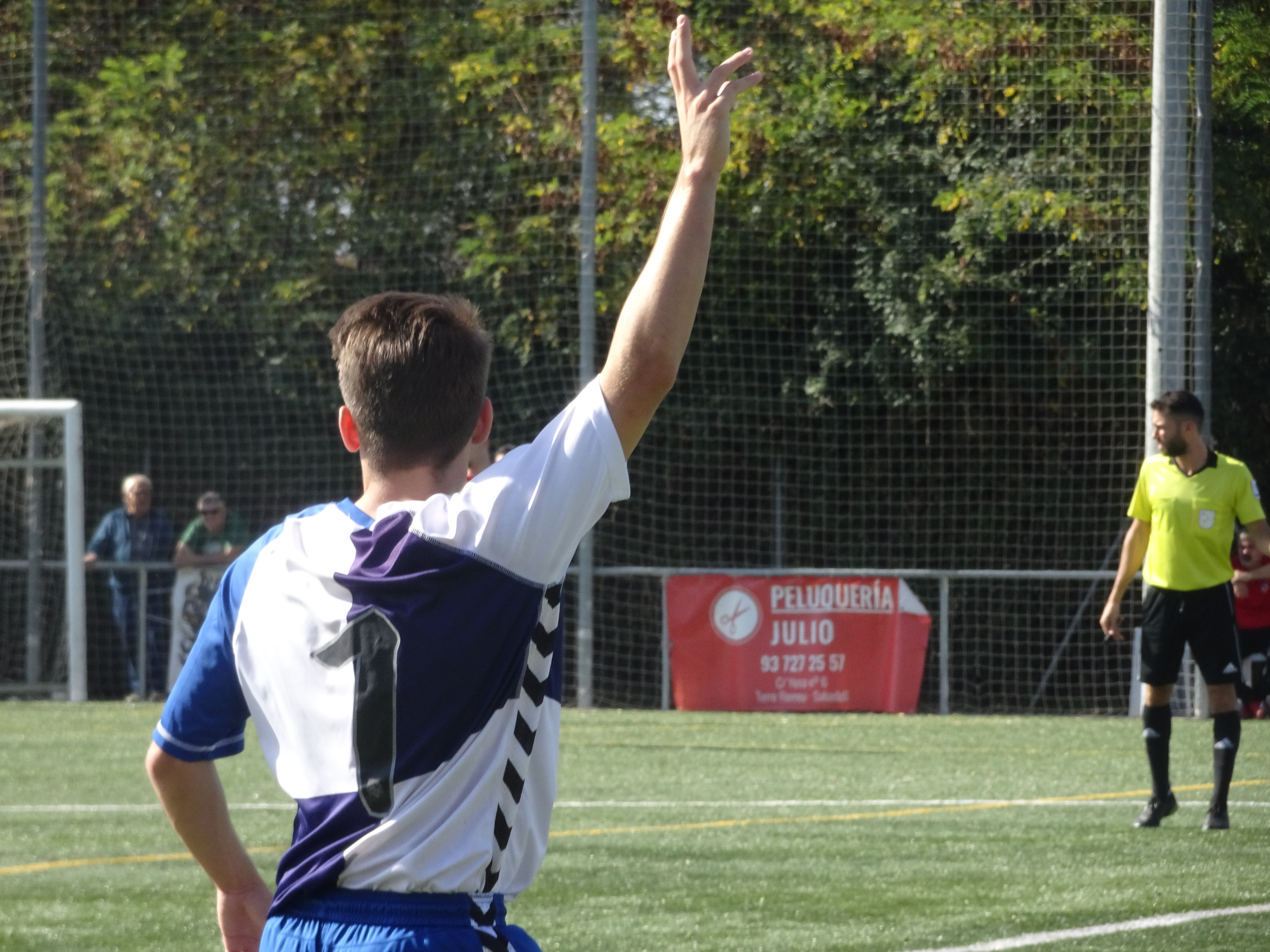 Per damunt de tots, Anglada ha destacat amb els tres gols del Sabadell 'B' | Sergi Park