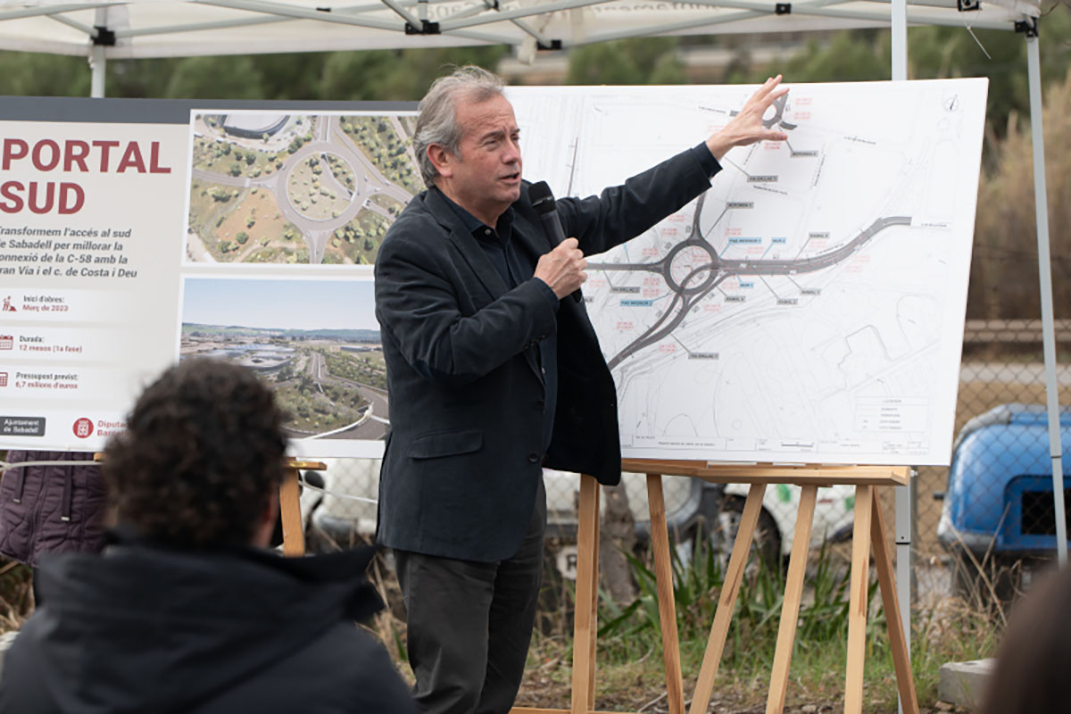 Toni Serra, explicant el projecte