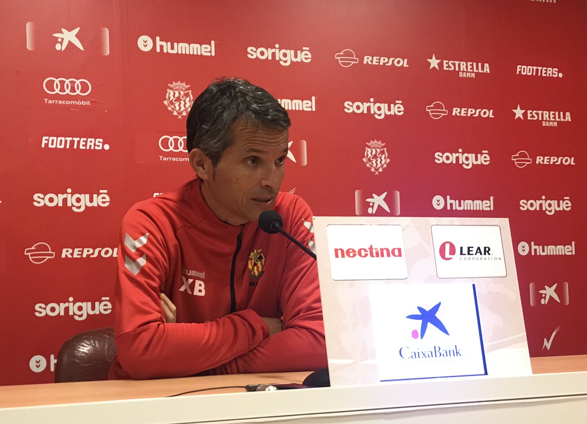 Xavi Bartolo, en roda de premsa | Nàstic de Tarragona