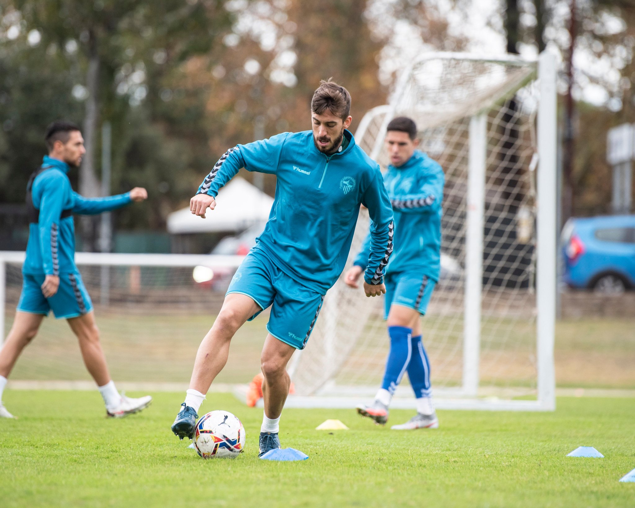 Heber Pena, en l'entrenament d'aquest matí | CE Sabadell