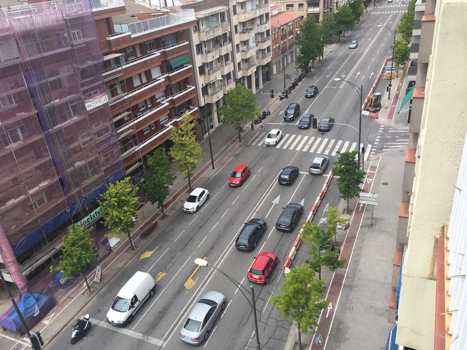 Inici de les obres del carril bici