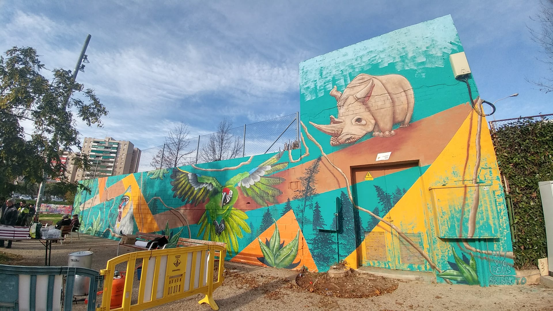 Mural dedicat al dret al medi ambient | Pere Gallifa