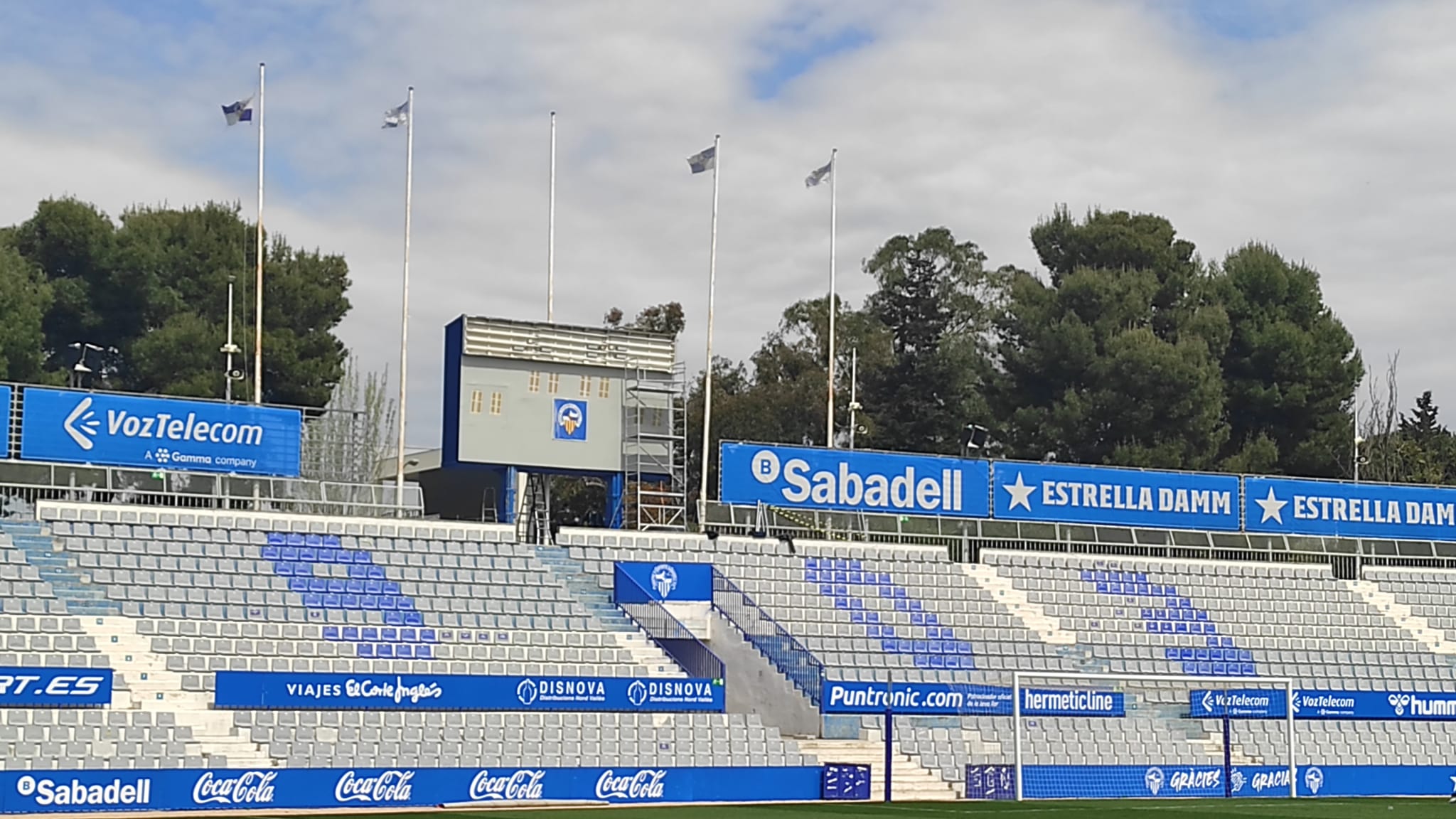 Estat aquest migdia del marcador de la Nova Creu Alta