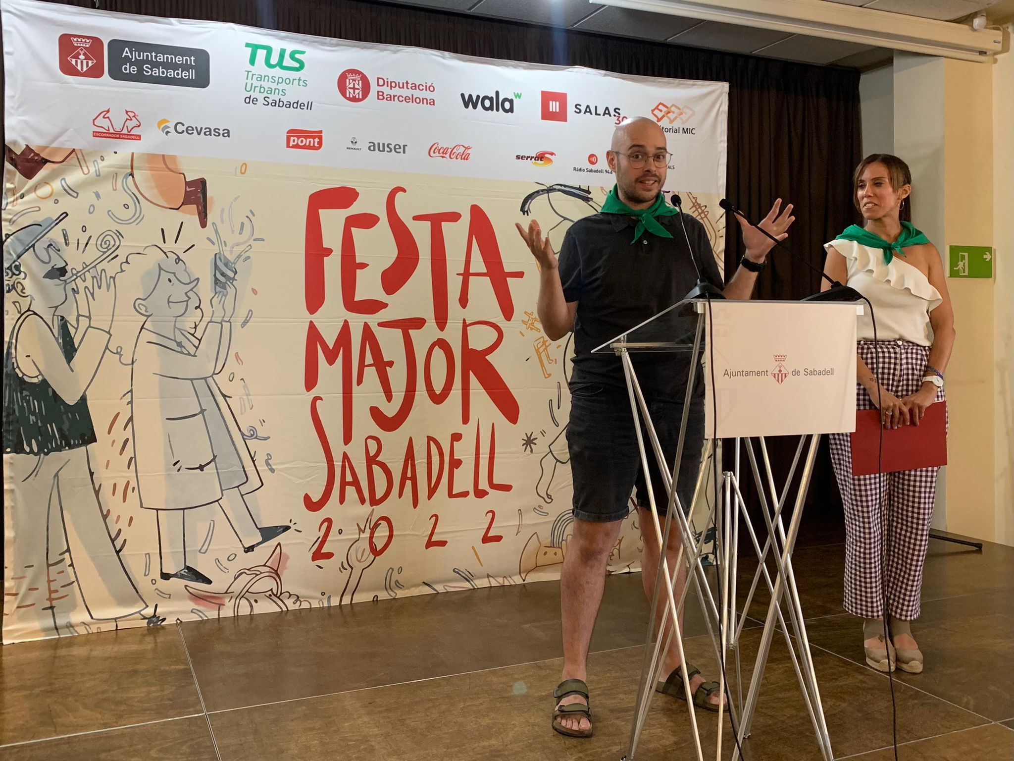 Pol Berch i Marta Farrés a l'escenari