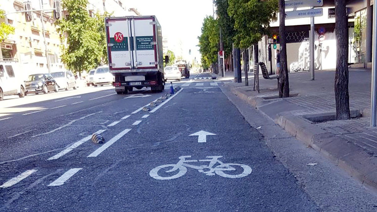 Carril bici ronda Ponent