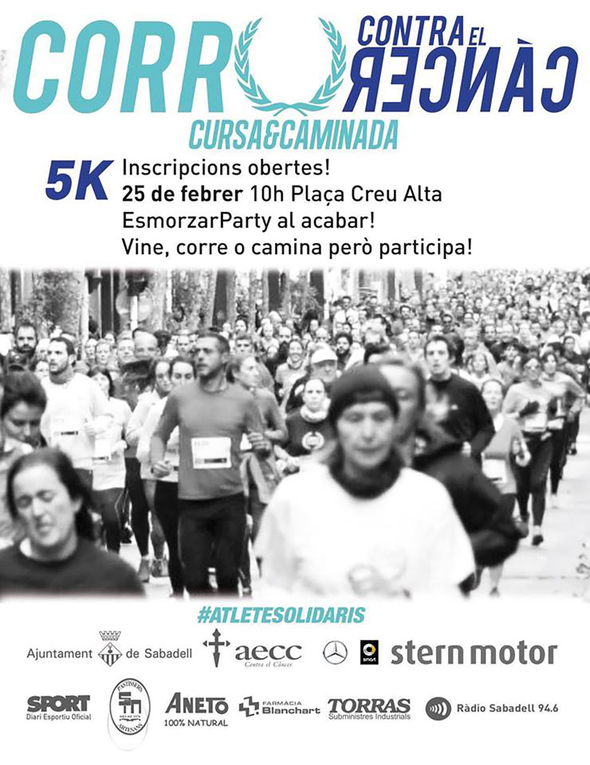 Cartell de la cursa "Corro Contra el Càncer" d'aquest any