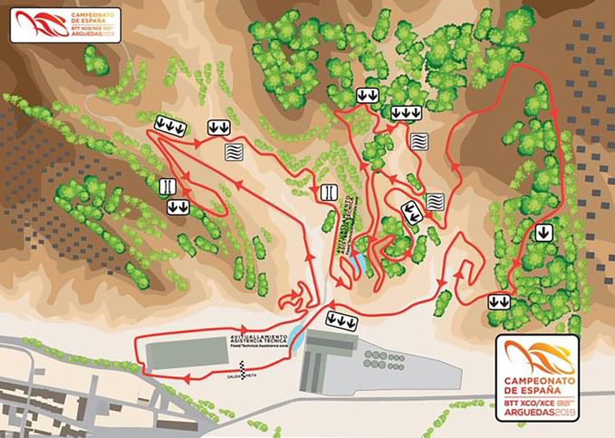 Recorregut del Campionat d'Espanya de BTT XCO. | RFEC