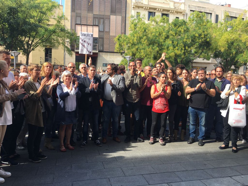 Els polítics presents avui a Plaça Sant Roc