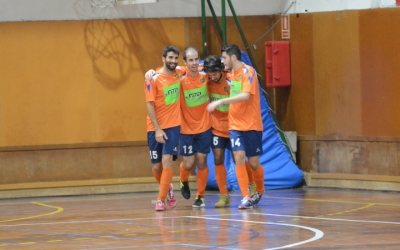 Celebració d'un gol de l'Escola Pia