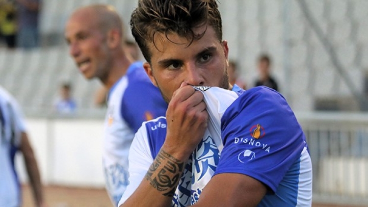 Pol Roigé celebra el seu gol contra l'Olímpic | Pedro Salado