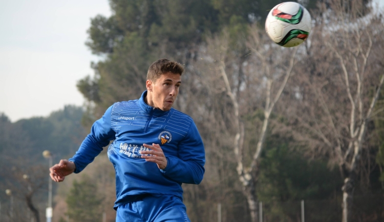 El sabadellenc Eloy Gila en un entrenament a Sant Oleguer | CES