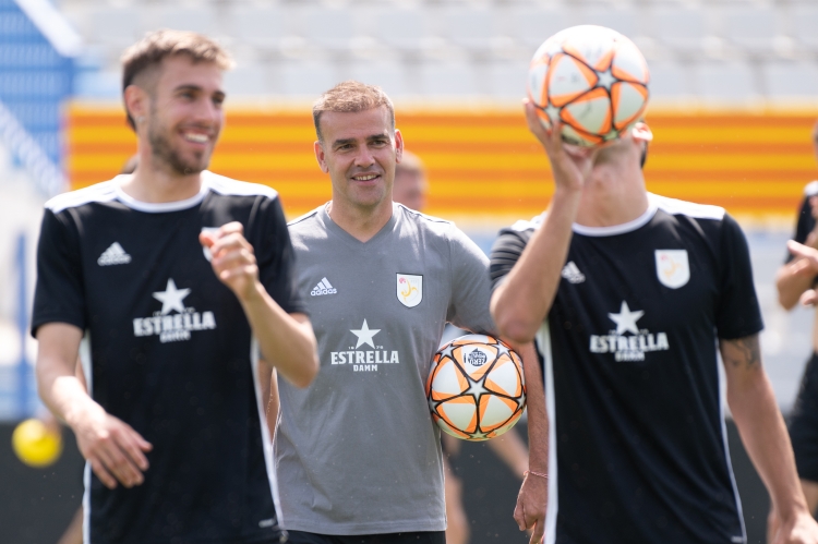 Albert Puigdollers, durant l'entrenament | Roger Benet