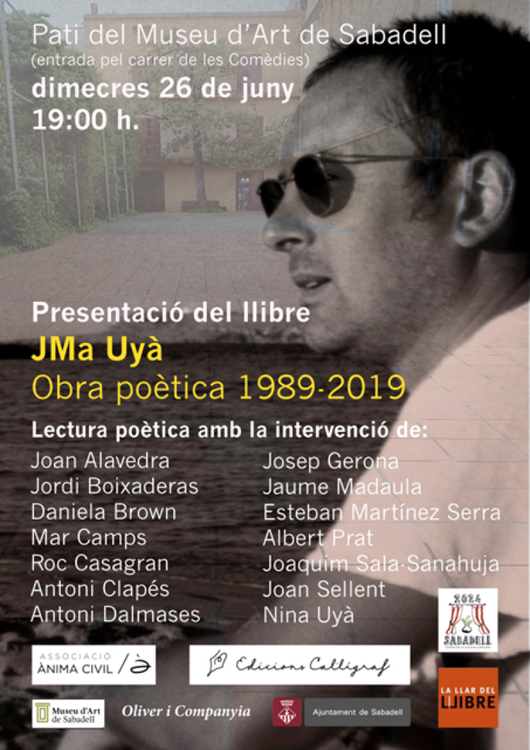 Cartell presentació del llibre de Josep Maria Uyà