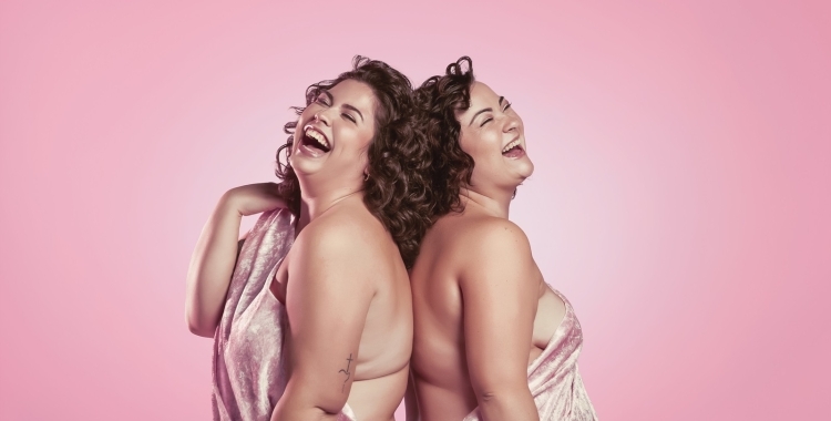 Mara Jiménez i Teresa López al cartell promocional de 'Gordas'