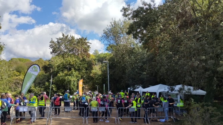 Un dels avituallaments de la Som Vallès Trail