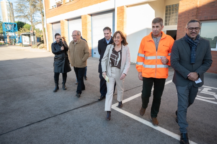 Visita de la consellera i el seu equip al Centre de Conservació de Carreteres 