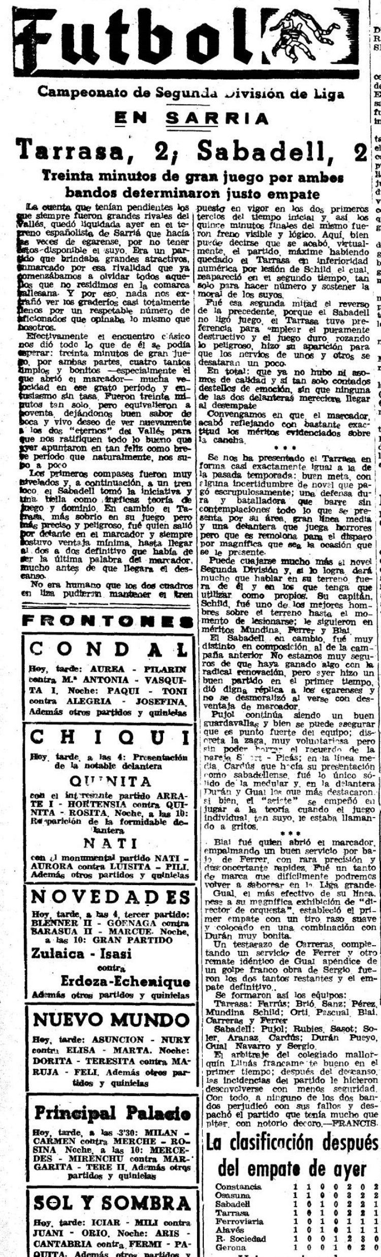 Retall del Mundo Deportivo l'endemà