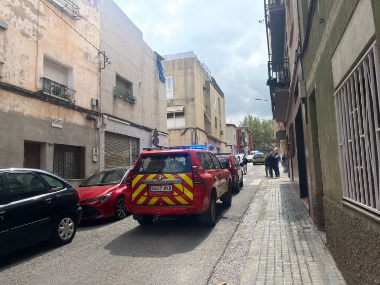 El carrer de Lluçanés, tallat | Adrián Arroyo