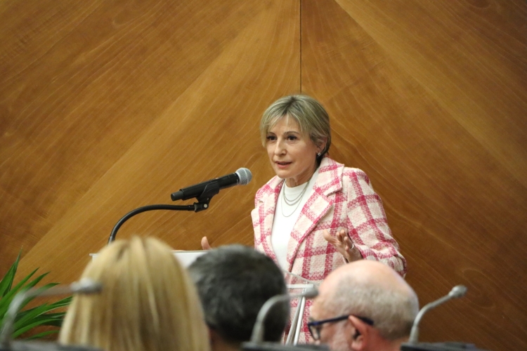 Carme Forcadell, a l'homenatge d'Aureli Argemí